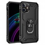 Wholesale Tech Armor Ring Stand Grip Case with Metal Plate for iPhone 12 Mini 5.4 inch (Black)